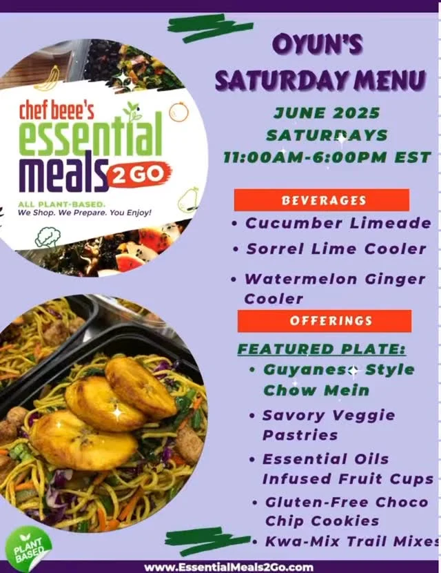 Per usual we have THE @iamchefbeee blessing us with good eats this Saturday at the farmers market! Come through for good vibes and tasty treats! Saturday | 11AM–6PM 📍 3353 Washington Rd, East Point GA 🛍️ The Fresh Market at Oyun — Every Saturday (weather permitting) Why shop with us? You support real people You get fresh, local, and unique finds You invest in community wellness Your support = powerful Let’s show up & show love! #ShopLocal #SupportBlackBusiness #FarmersMarketATL #NaturalSkincare #EczemaRelief #EastPointEvents #OyunBotanicalGardens #CommunityVibes #FreshMarketAtOyun #ATLMarkets #SmallBusinessLove